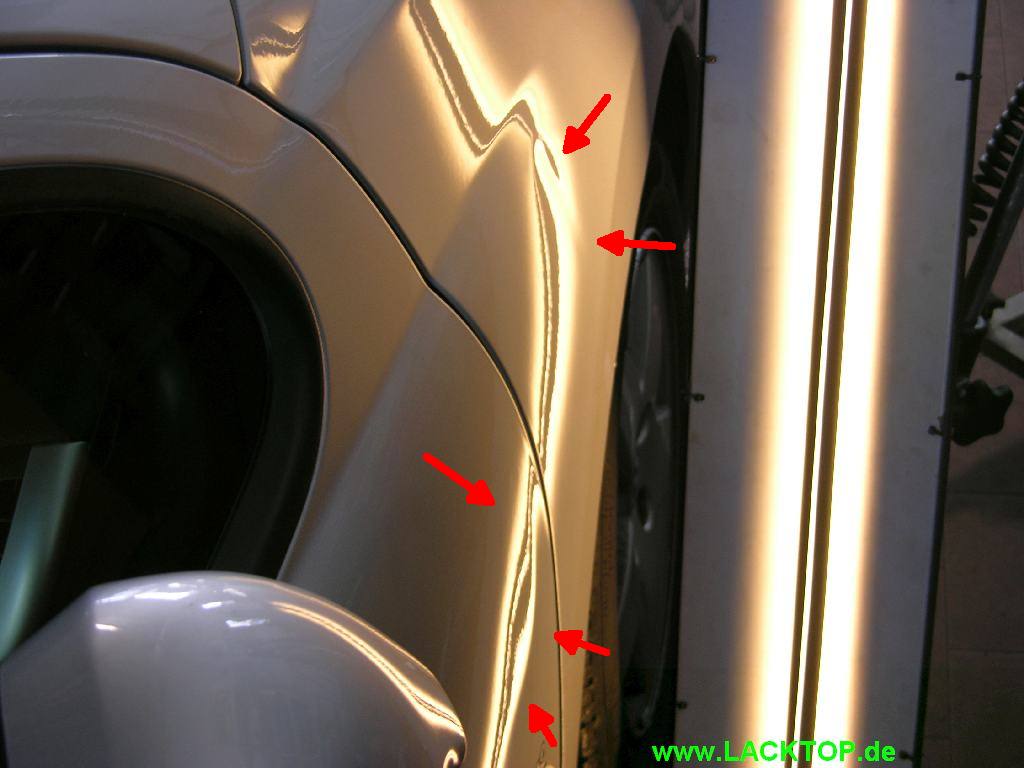 Delle Tür - Kotflügel vorne links vorher - Peugeot_Beulendoktor_001